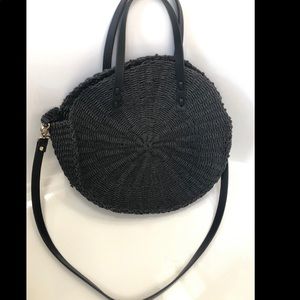 Zara Rattan circle bag